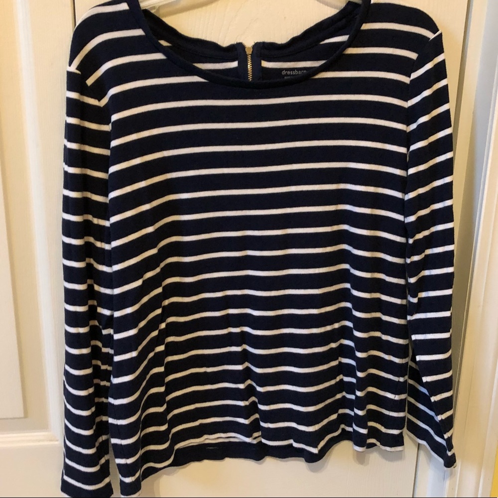 dressbarn crew striped sweater